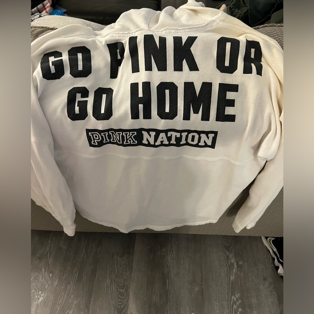 Pink hoodie size large